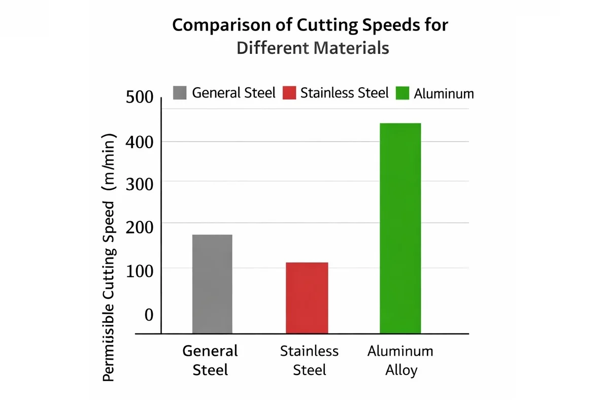 cutting speed comparison at constant tool life