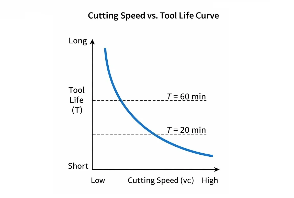 tool life curve cutting speed
