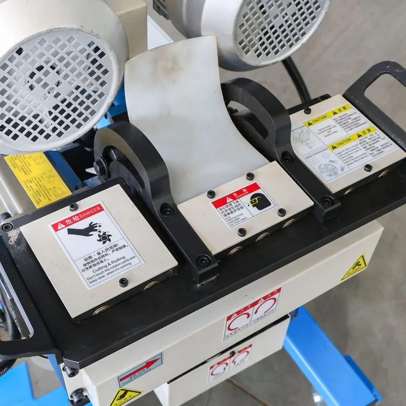 aek gmma 80a self propelled plate beveling machine 45 degree view