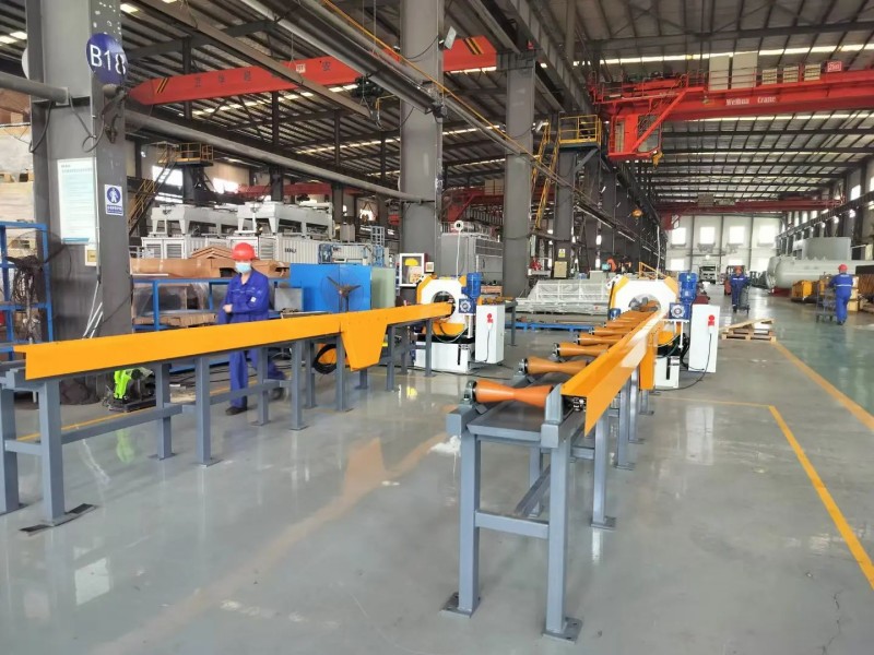 aek pcm pipe cutting and beveling machine production line