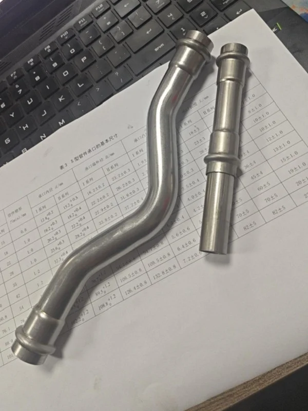 alekvs cnc tube end forming machine for automotive parts sample bent tube straight pipe