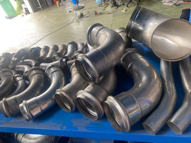alekvs single station cnc tube end forming machine finished stainless steel tube fittings