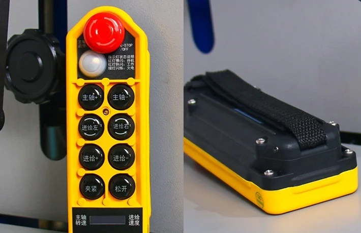 auto feeding inverting plate beveling machine wireless remote control