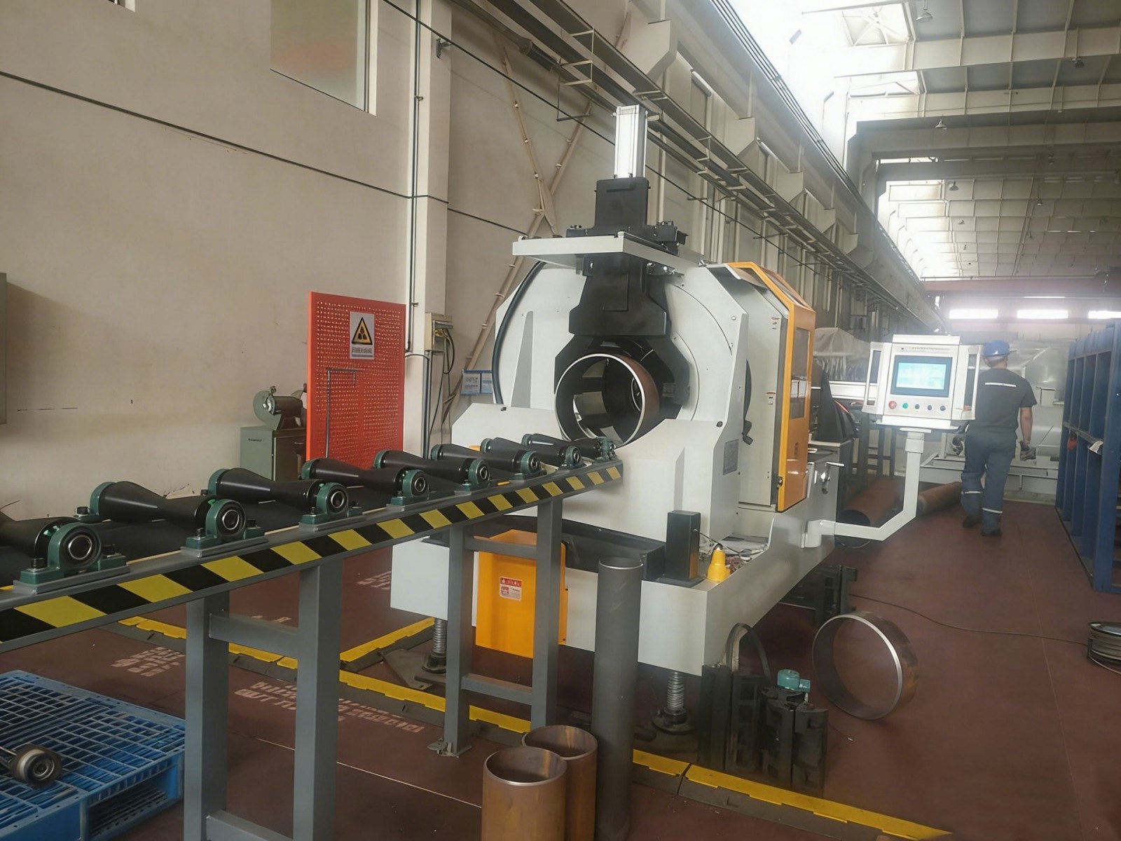 automatic cnc pipe cutting and beveling production line