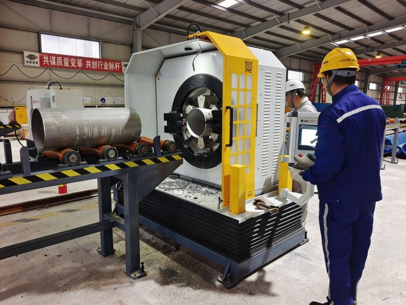 automatic pipe loading system for pipe cutting and beveling machine pam series