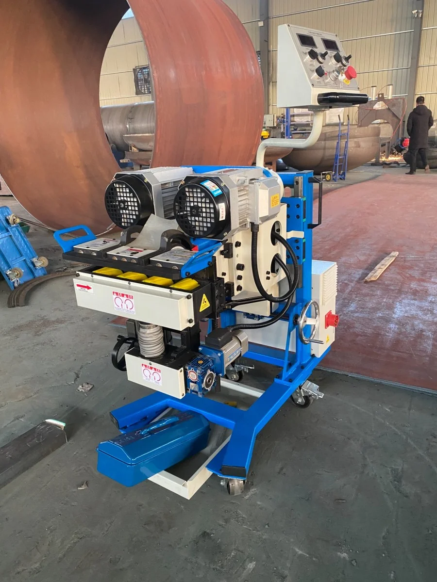 automatic walking heavy duty metal plate beveling milling machine