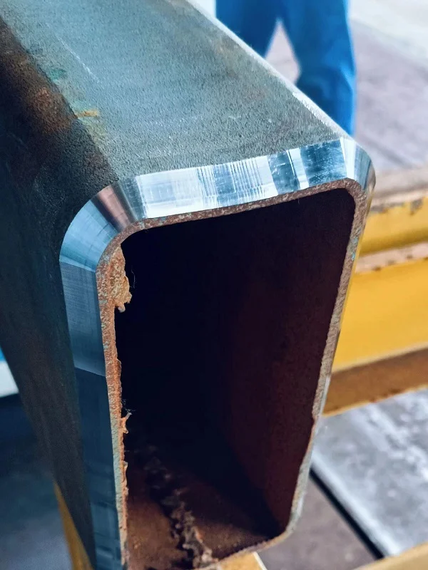 automatic square and rectangular tube beveling process