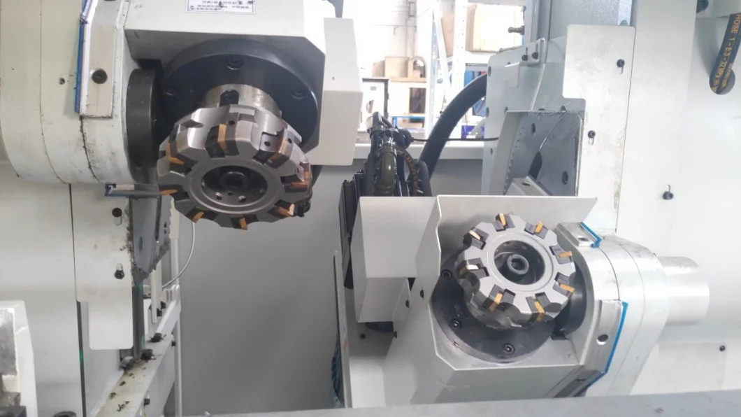 cnc beveling machine dual spindle system