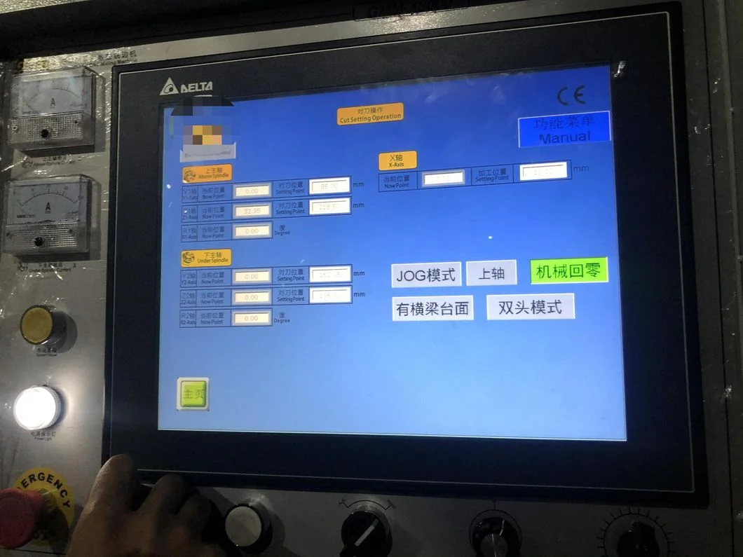 cnc edge milling machine hmi touch screen