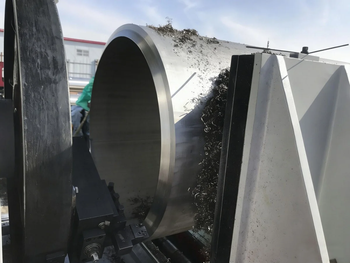 cnc high speed pipe beveling machine machining thick wall pipe