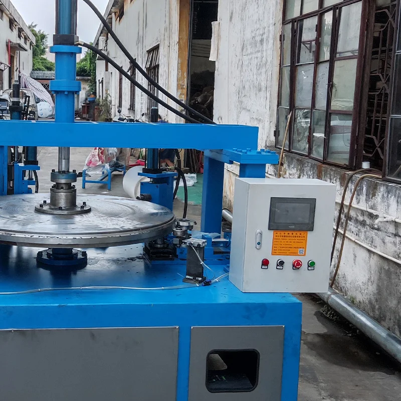 disc type flanging machine automatic disc edge forming machine