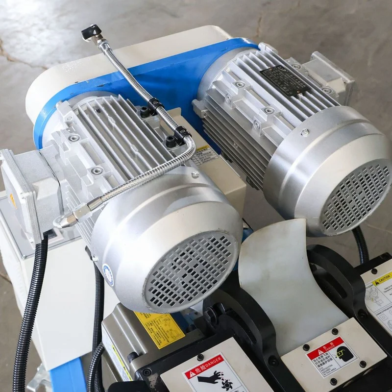 dual motor drive system of plate beveling machine