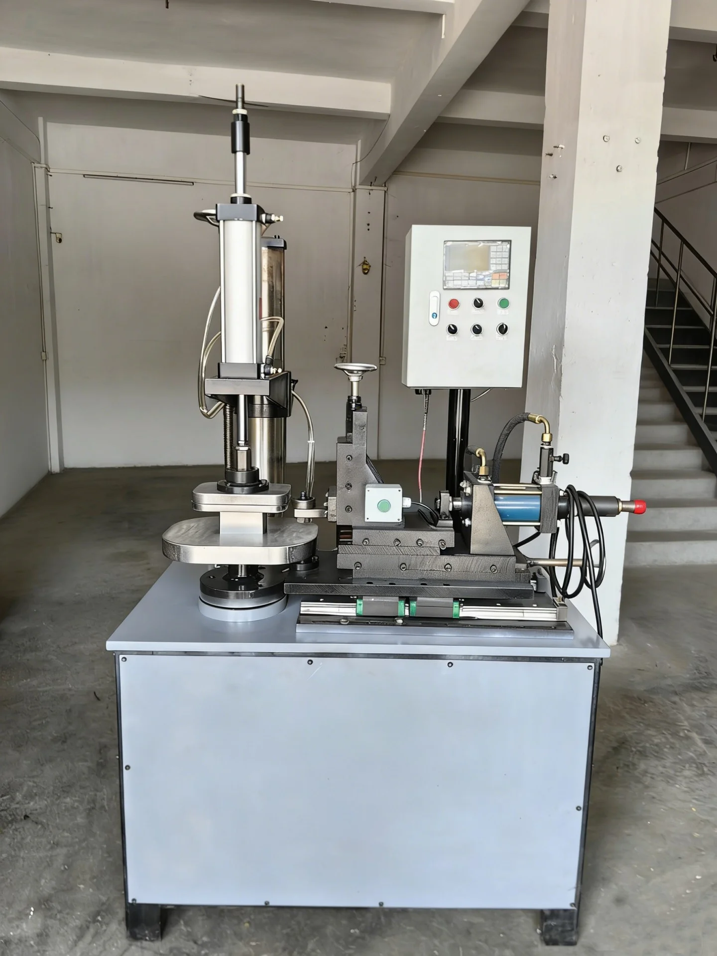 edge trimming beading flanging machine for industrial drums