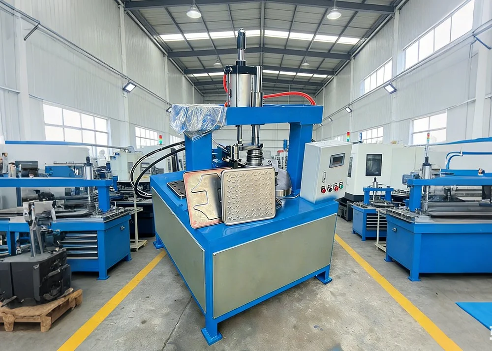 flanging and edge trimming machine for square metal trays