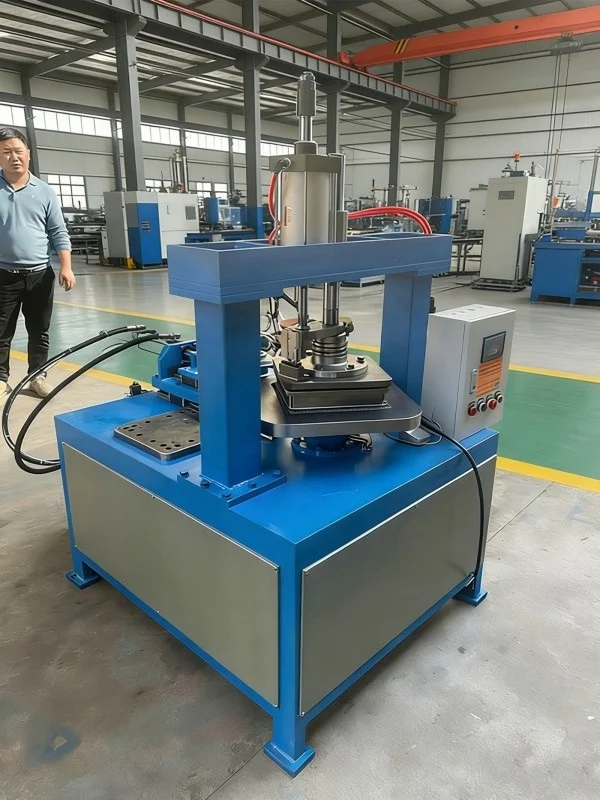flanging and trimming machine for square metal products