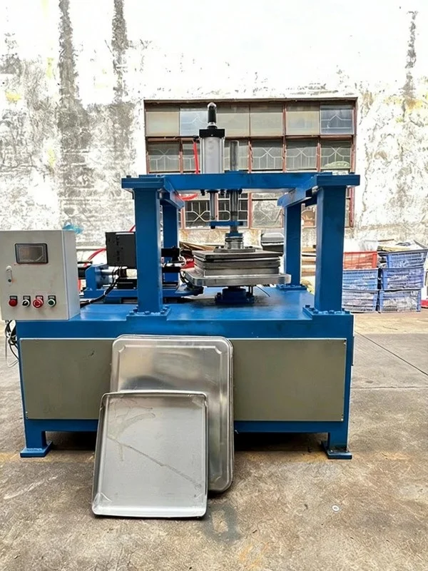 flanging and trimming system for square and complex metal parts