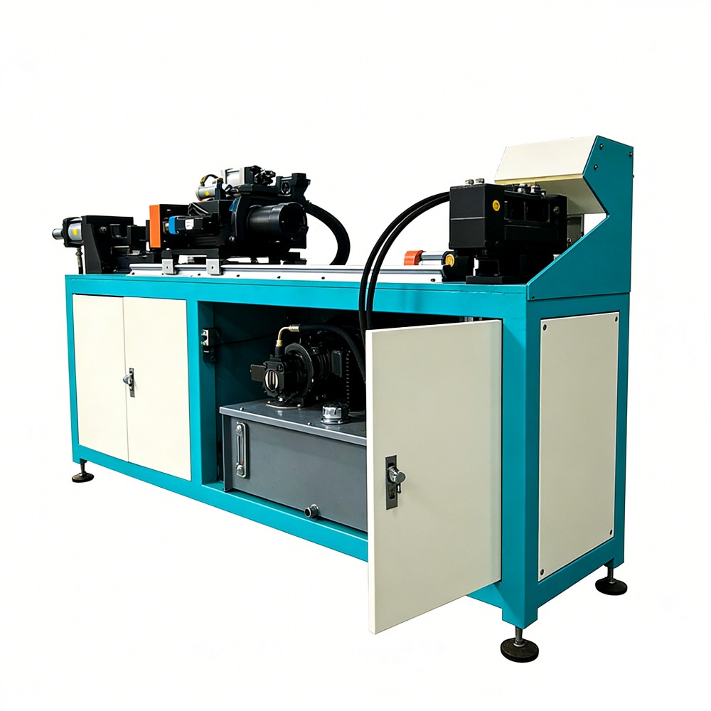 fully automatic cnc tube collaring flanging machine for copper aluminum tubes