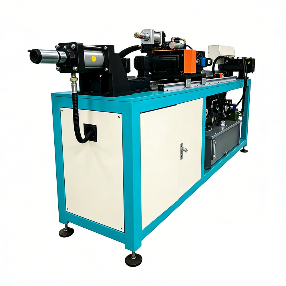 fully automatic pipe collaring flanging machine for copper and aluminum tubes