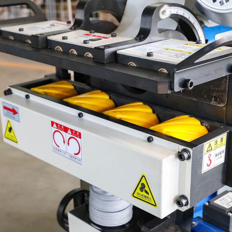 gmma 80a beveling machine feed rollers milling head detail