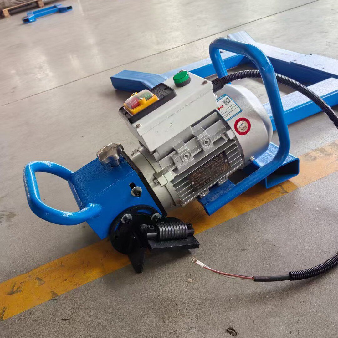 handheld portable plate beveling machine overall view