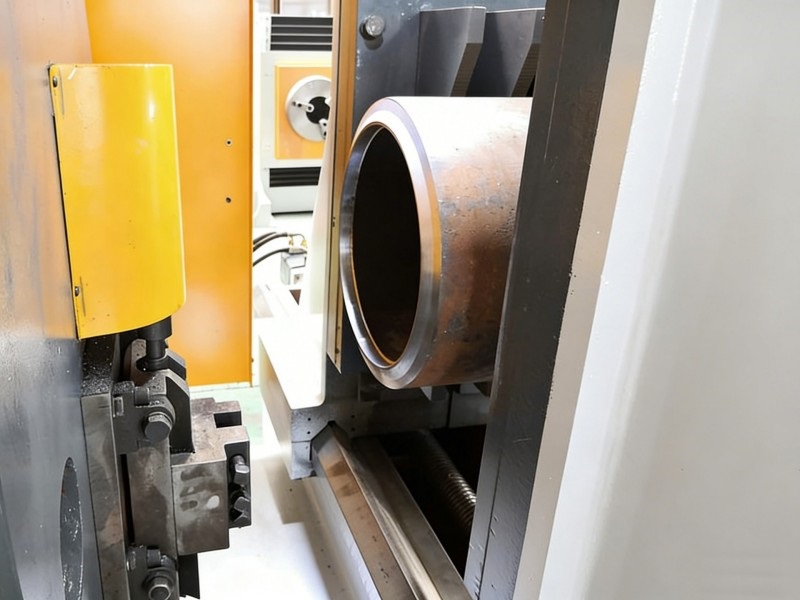 heavy duty cnc pipe beveling machine clamping large pipe