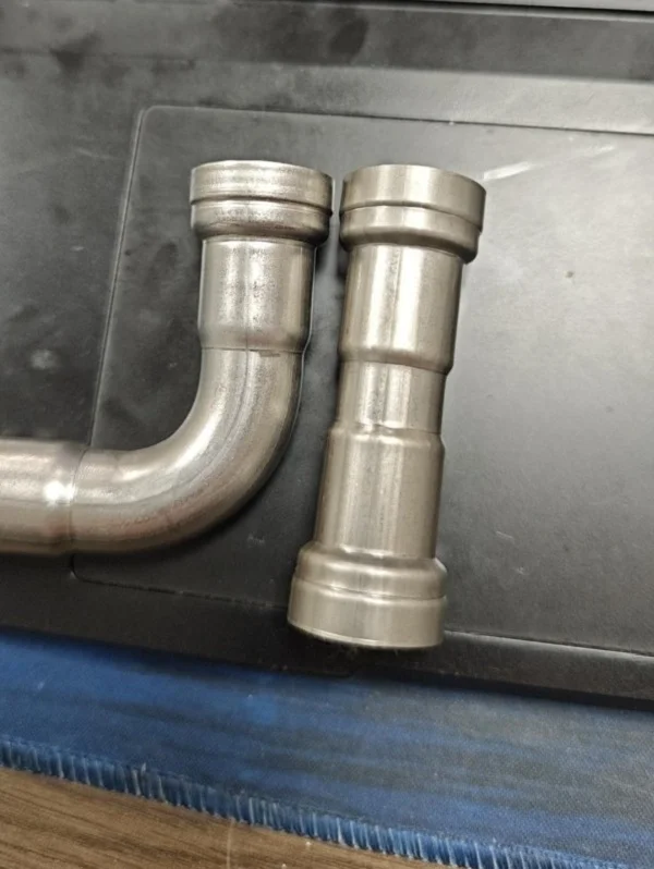 high precision single head cnc tube end forming machine sample stainless steel elbow straight pipe