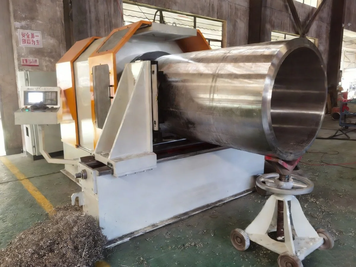 high speed pipe cutting and beveling system