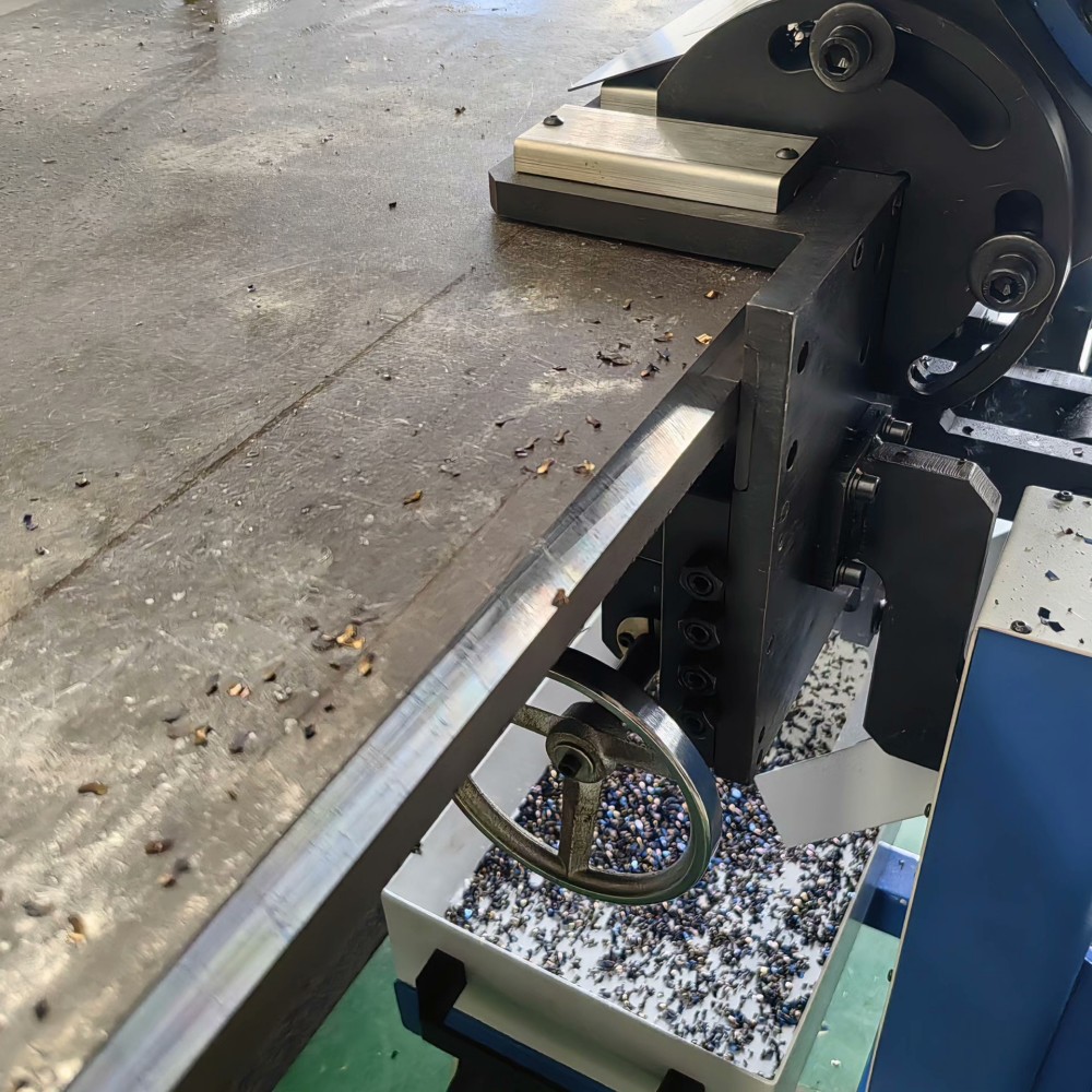 high precision bevel edge processed by plate beveling milling machine