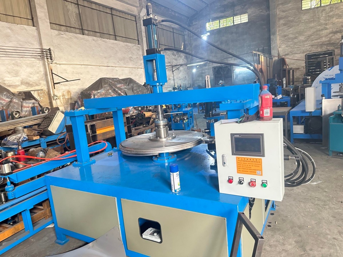 hydraulic automatic disc edge curling machine for circular metal plates