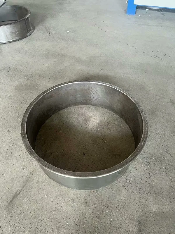 large size metal cylinder flanged mouth finished product