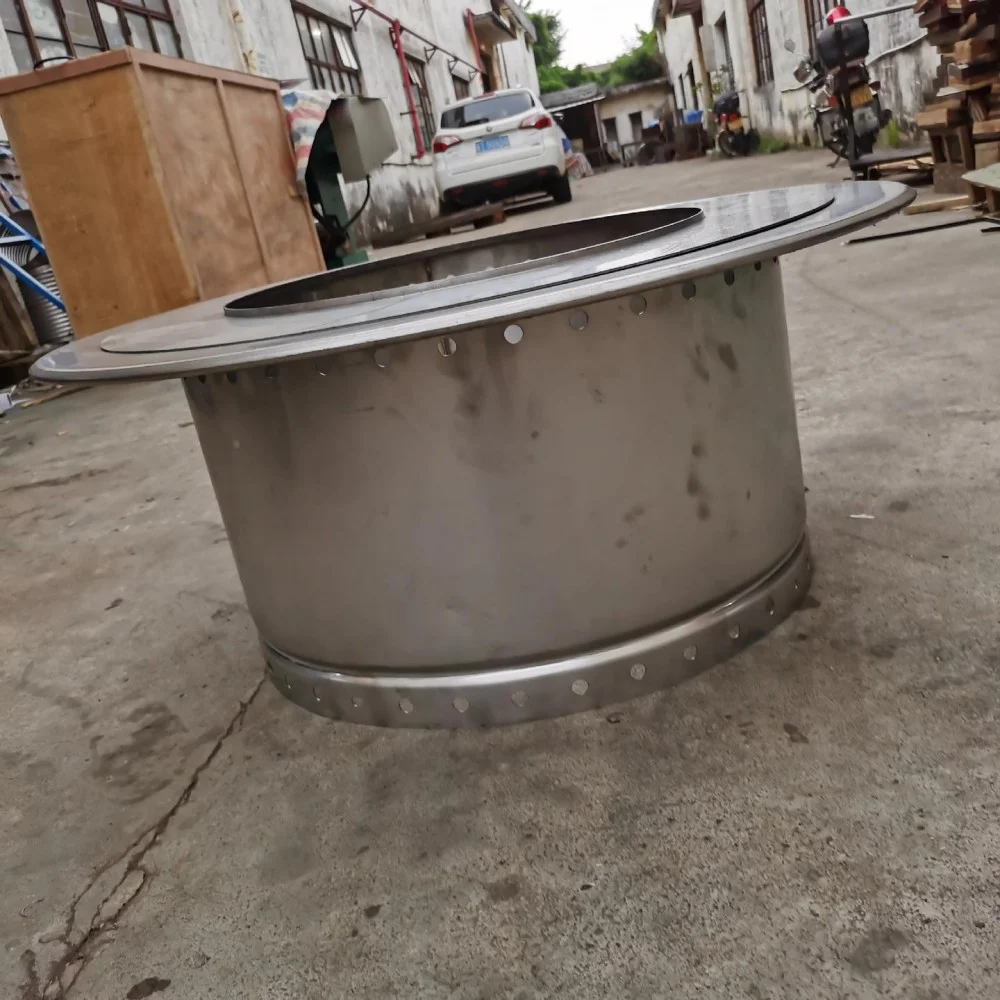 metal cylinder flanging workpiece automatic flanging machine effect