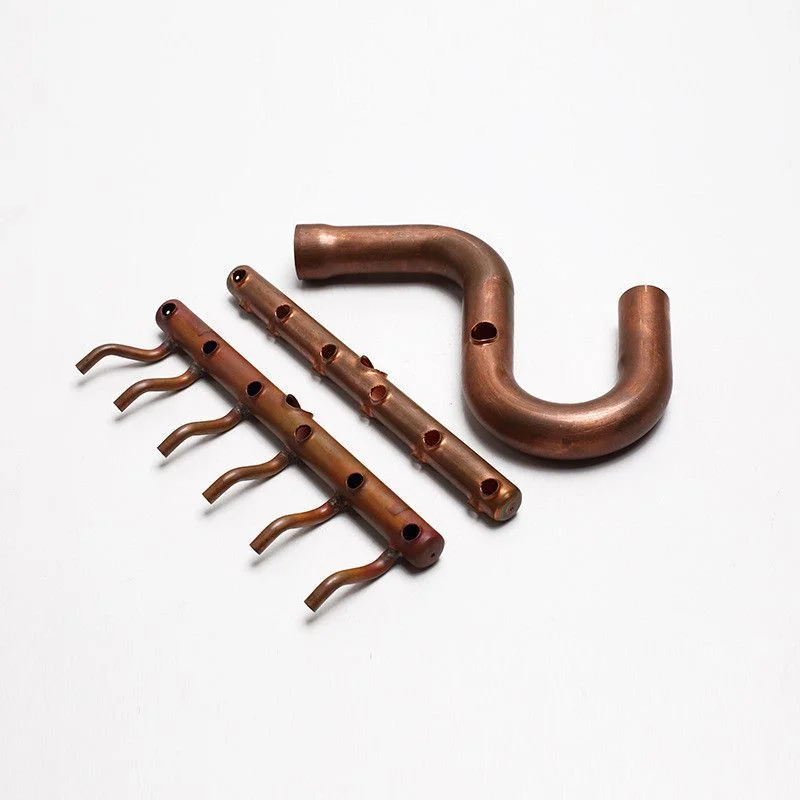 multi branch copper pipe fittings for heat exchanger