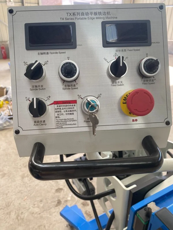 operation button panel of self propelled plate edge milling machine