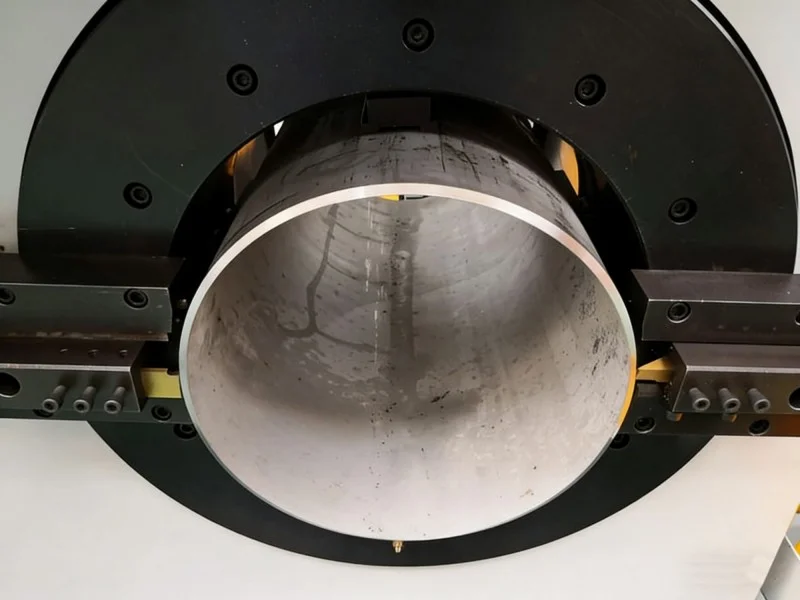 pam series cnc pipe cutting beveling machine large pipe setup