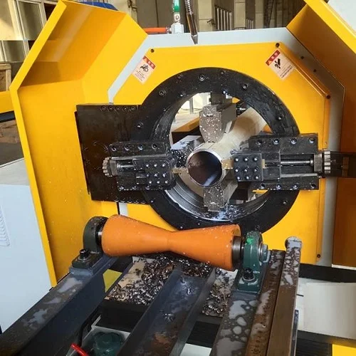 pcm pipe beveling machine clamping and machining small diameter pipe