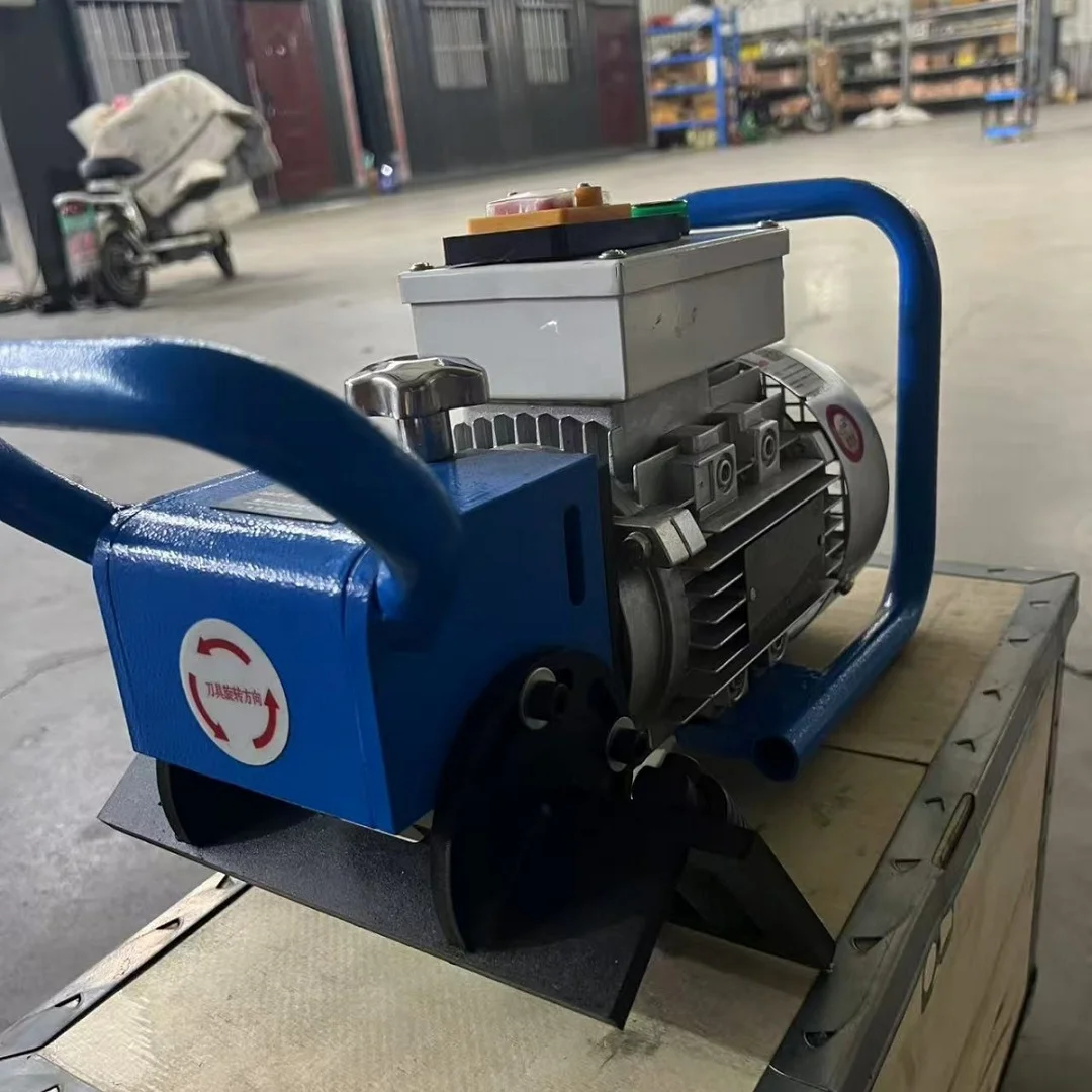 portable plate beveling machine operating handle