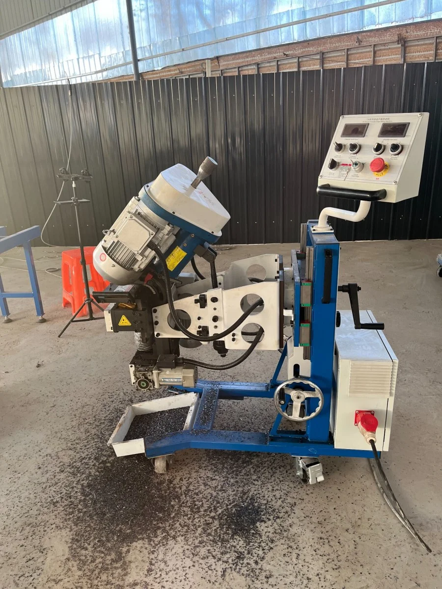 self propelled heavy duty plate beveling milling machine for steel plates