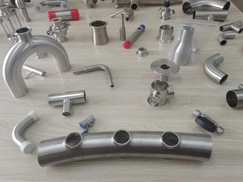 stainless steel manifold with punched holes pipe fittings