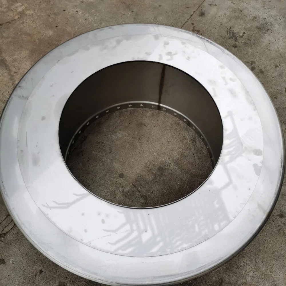 stainless steel disc flanging product thick wire drum flanging sample