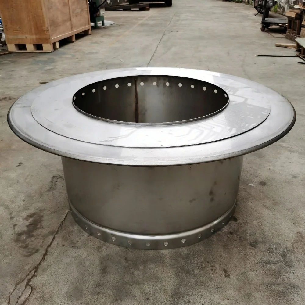 stainless steel fan inlet flanging product disc flanging machine case