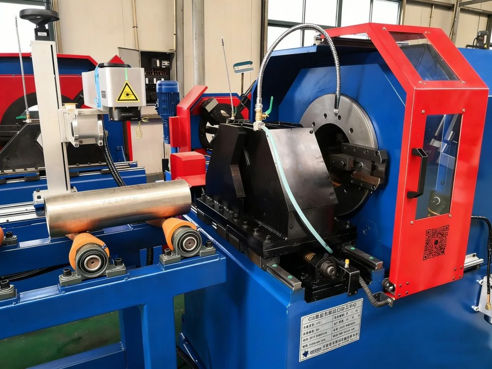 stationary cnc pipe cutting and beveling machine type d heavy duty 1