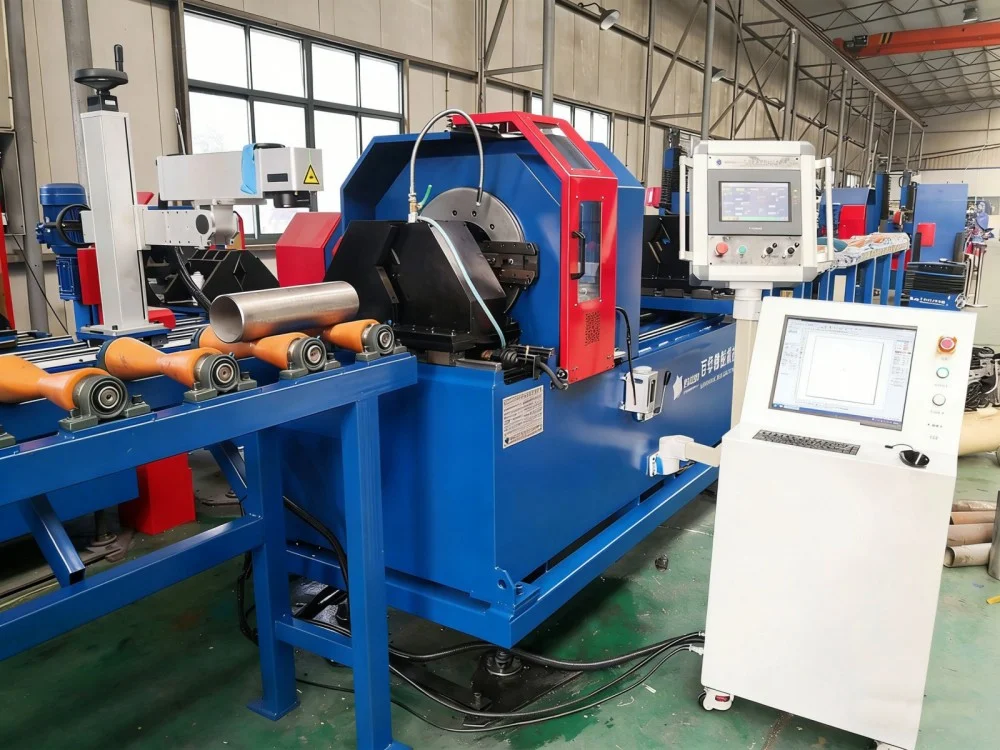 stationary cnc pipe cutting and beveling machine type d heavy duty 2