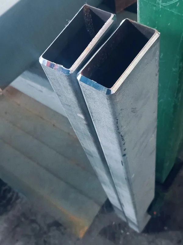 steel square pipe bevel preparation with smooth surface finish