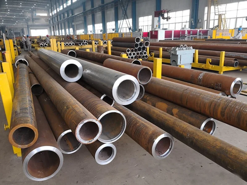 thick wall steel pipes with precision bevels for pipeline fabrication