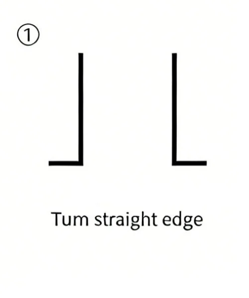 turn straight edge