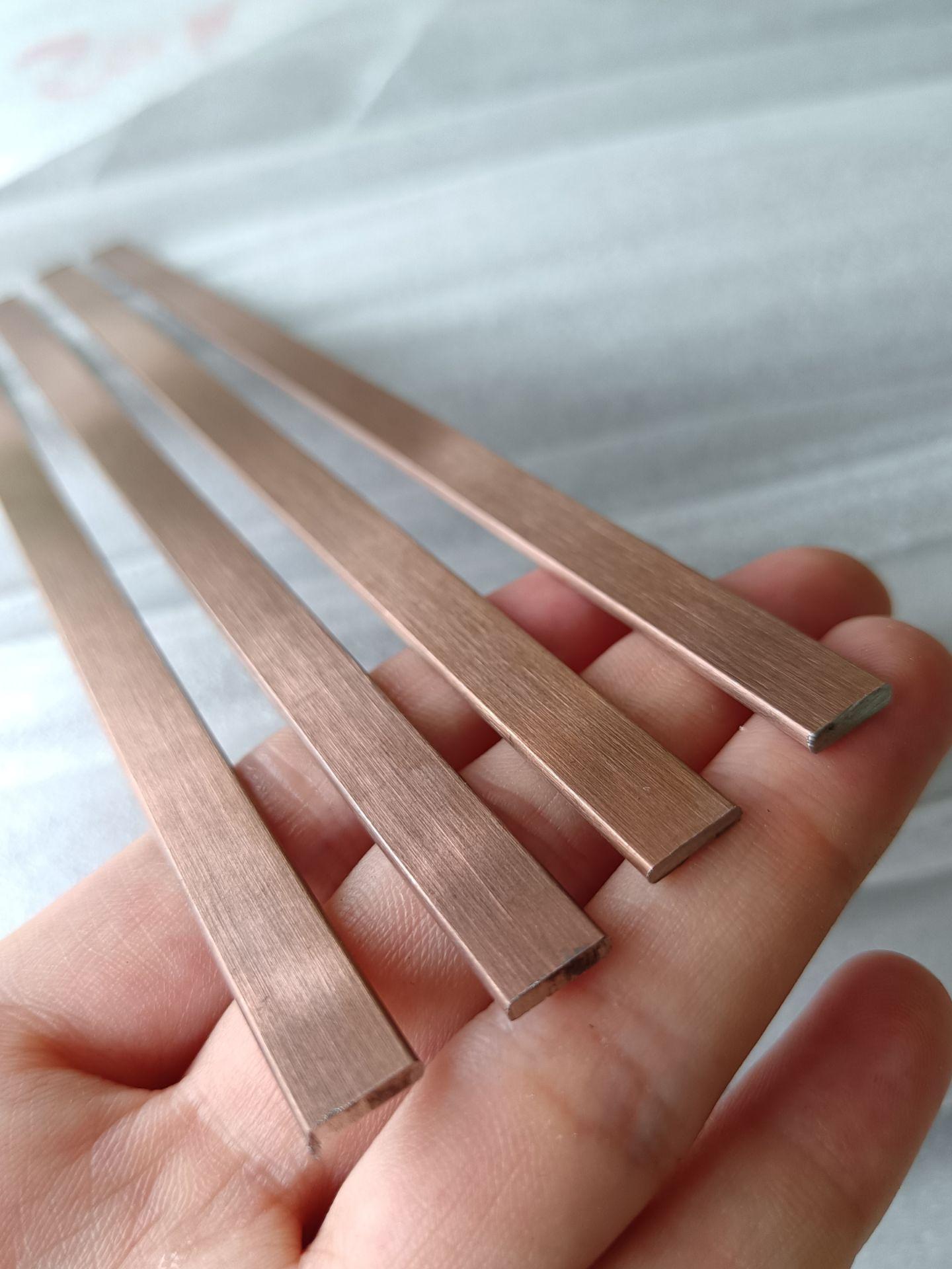 alekvs flattening machine finished product copper flat bar high precision copper strip for industrial electrical hardware processing