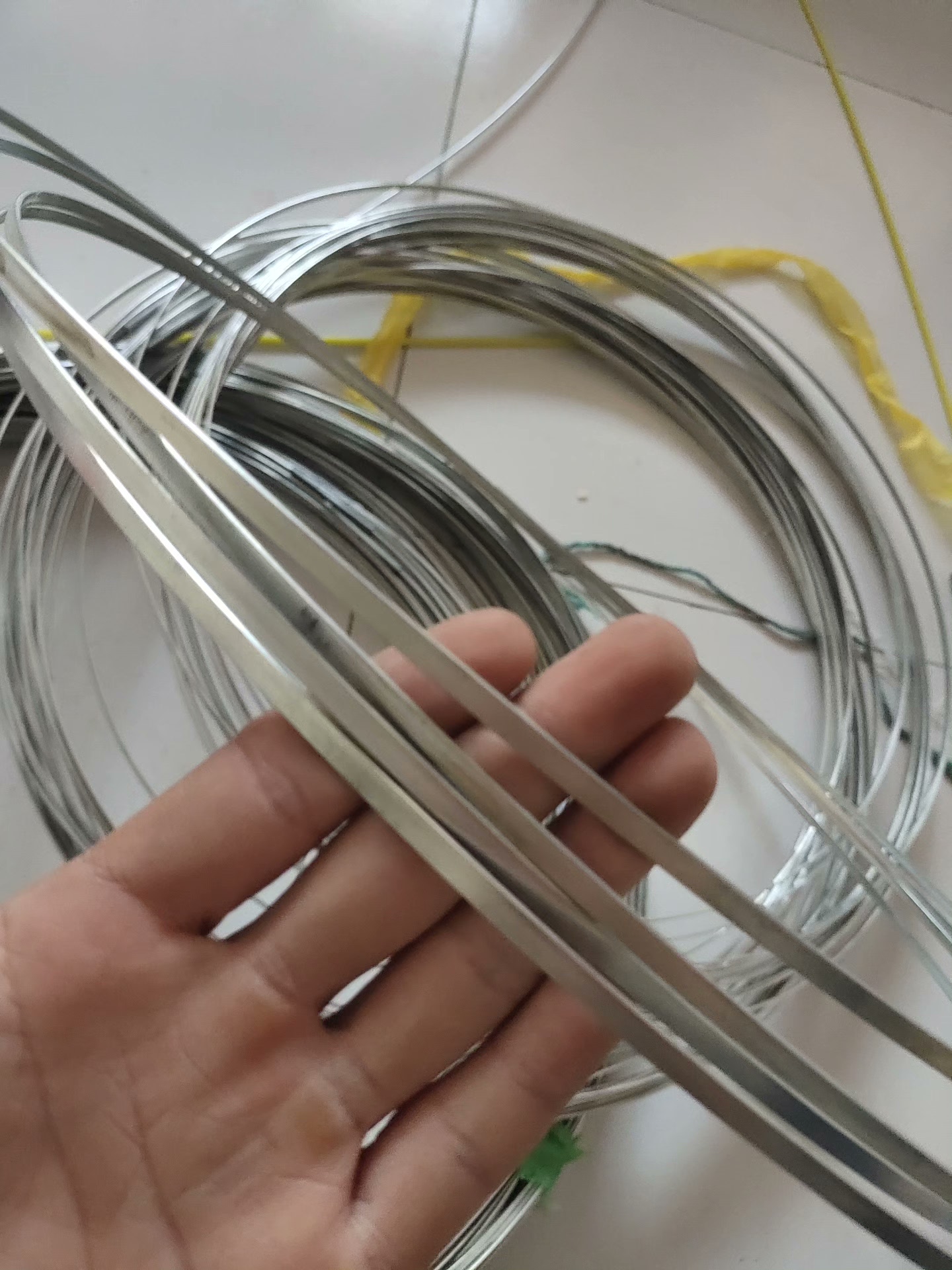 alekvs flattening machine finished product metal flat strip wire flattened forming product for edge banding decoration structural parts processing