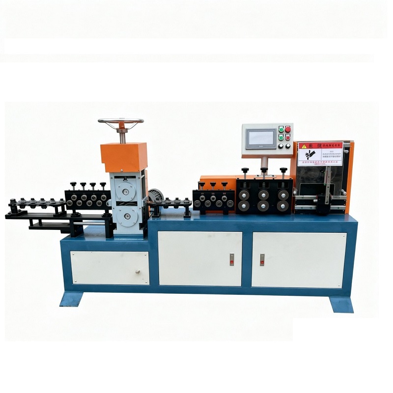 automatic cnc wire straightening flattening cutting machine full view