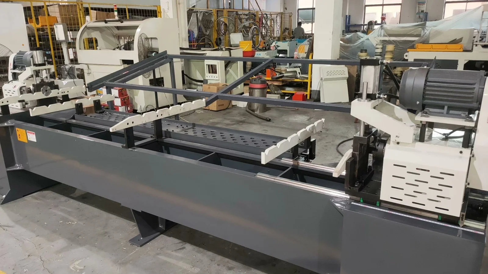 cnc double head chamfering machine for long tube processing