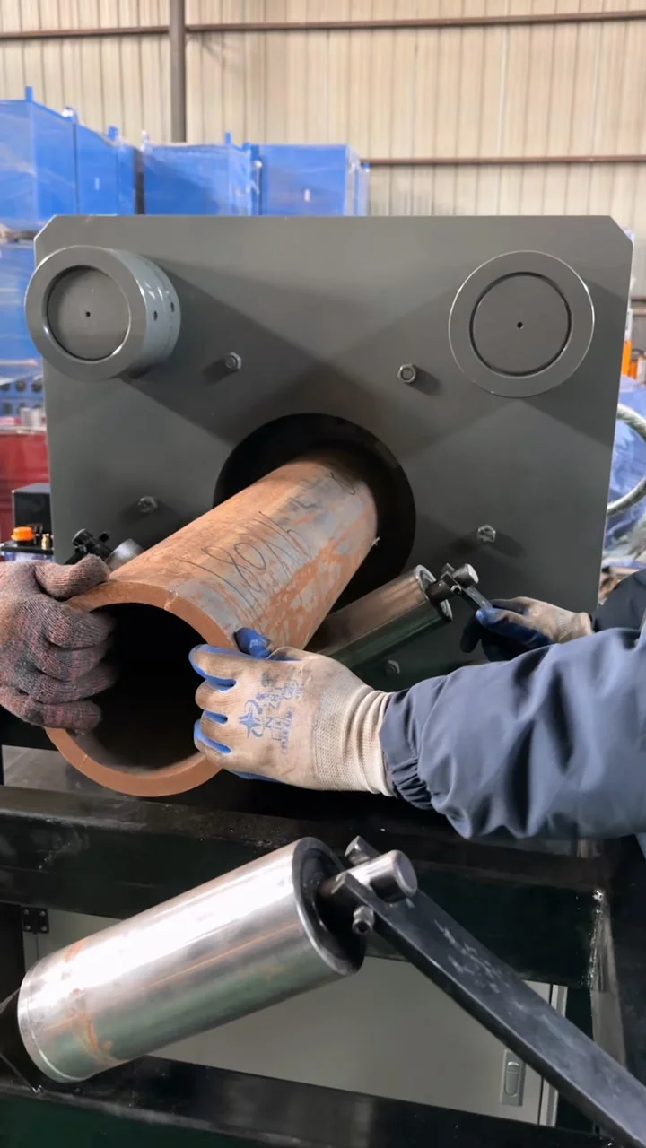 cnc hydraulic exhaust pipe reducing machine